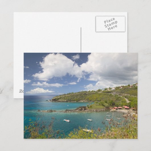 FRANS WEST INDIES (FWI), Guadaloupe, Basse, Briefkaart (Voorkant / Achterkant)