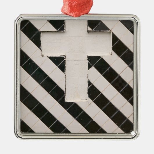 Frans West Indies, Guadaloupe, Grande Terre, Metalen Ornament (Voorkant)