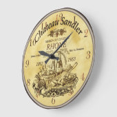 Frans  wijnetiket grote klok (Hoek)