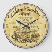 Frans  wijnetiket grote klok (Voorkant)