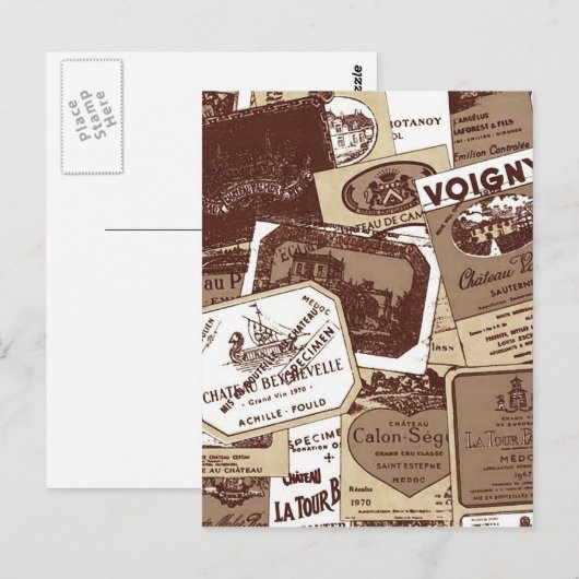  Frans Wijnlabel Briefkaart (Voorkant / Achterkant)