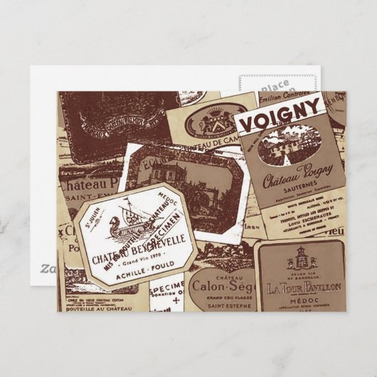 Frans Wijnlabel Briefkaart (Voorkant / Achterkant)