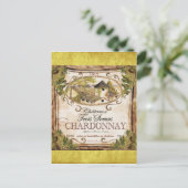  Frans wijnlabel Briefkaart (Staand voorkant)