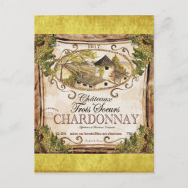  Frans wijnlabel Briefkaart