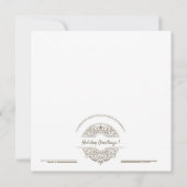 Frans  Winter Meisje Kerstvakantie Kaart (Achterkant)