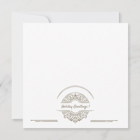 Frans  Winter Meisje Kerstvakantie Kaart (Achterkant)