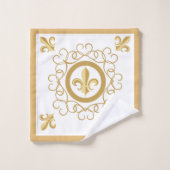 Frans wit bad handdoek (Wasdoekje)