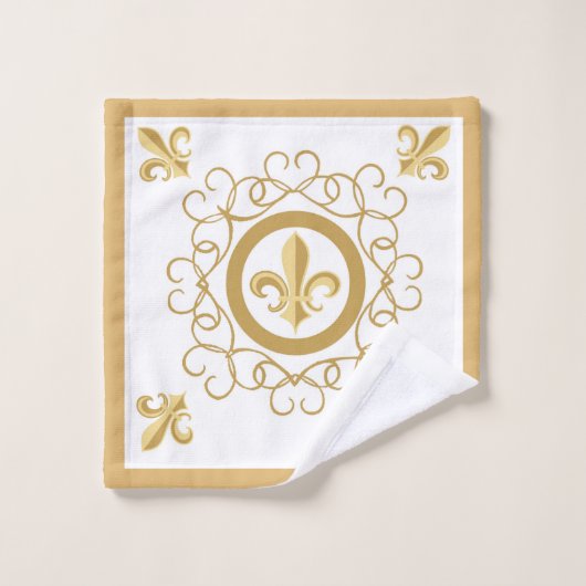 Frans wit bad handdoek (Wasdoekje)