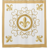 Frans wit douchegordijn (Voorkant)