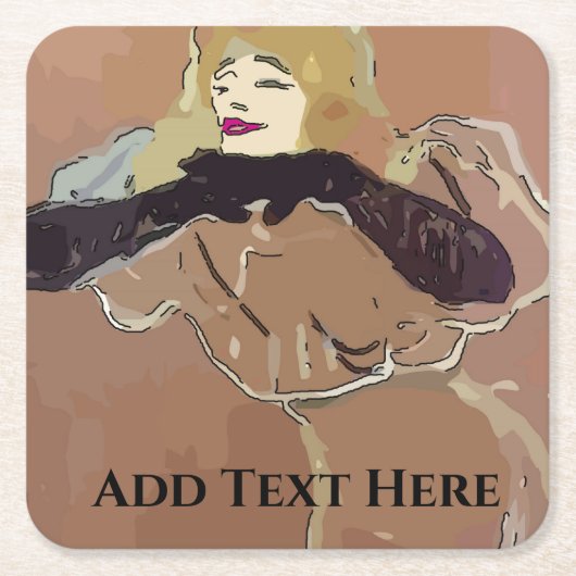 Frans Woamn Kartonnen Onderzetters (Voorkant)