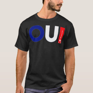 Frans Word Oui Betekenis ja Funny French Teacher G T-shirt