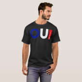 Frans Word Oui Betekenis ja Funny French Teacher G T-shirt (Voorkant volledig)