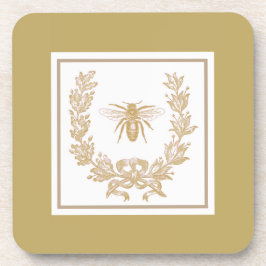Frans Wreath met bijenpaddenstoel Bier Onderzetter