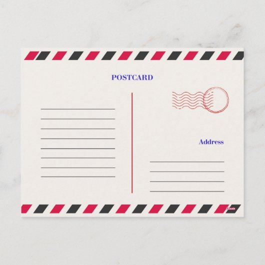 Frans Yule Kerst Log Briefkaart (Achterkant)