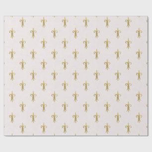 Frans Zacht Licht Roze Fluer De Lis Gift Cadeaupapier