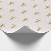 Frans Zacht Licht Roze Fluer De Lis Gift Cadeaupapier (Hoek)