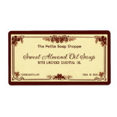 Frans zeep / cosmeticaetiket Etiket (Voorkant)