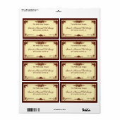 Frans zeep / cosmeticaetiket Etiket (Full Sheet)