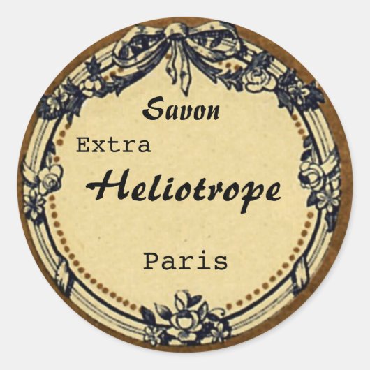  Frans zeeplabel - cirkel Ronde Sticker (Voorkant)