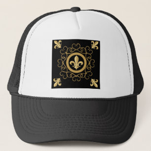 Frans zwart trucker pet