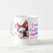 Fransche Moederdag Moeder Hond Liefhebber Mooie Koffiemok (Voorkant links)