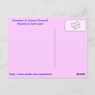 Franscious en Lennart in het centrum van Saint Lou Briefkaart