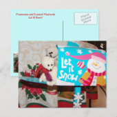 Franscious en Lennart Let It Snow Mailbox Feestdagenkaart (Voorkant / Achterkant)