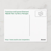 Franscious en Lennart Nijinski Hare Briefkaart (Achterkant)