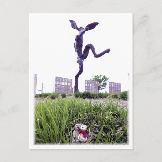 Franscious en Lennart Nijinski Hare Briefkaart (Voorkant)