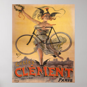 Franse 1898 fietsadvertentie poster