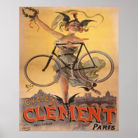 Franse 1898 fietsadvertentie poster (Voorkant)