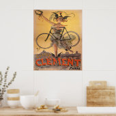 Franse 1898 fietsadvertentie poster (Keuken)
