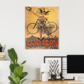 Franse 1898 fietsadvertentie poster (Thuiskantoor)