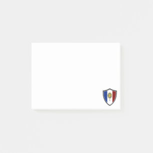 Franse aantekeningen op het embleem post-it® notes