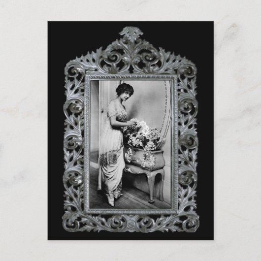 Franse Actress Briefkaart (Voorkant)