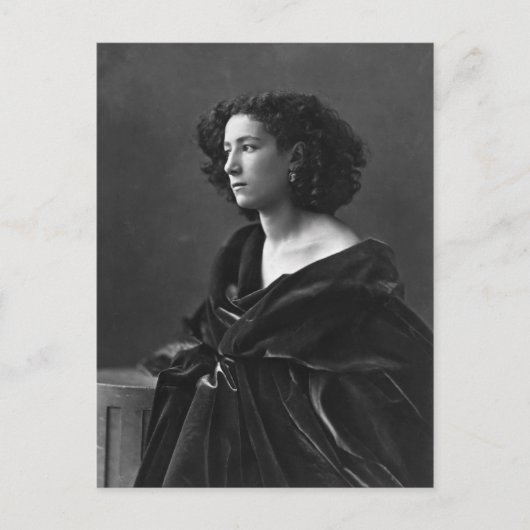 Franse Actress Sarah Bernhardt van Félix Nadar 186 Briefkaart (Voorkant)