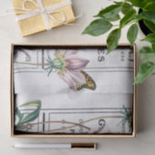 Franse Ad Butterfly Paarse Flower Shabby-ontkoppel Tissuepapier (Geschenk)