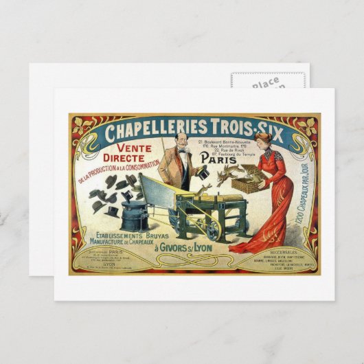  Franse ad-hocproducten - kapselarijen1890 Briefkaart (Voorkant / Achterkant)