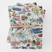 Franse Adolphe Millot Flowers Inpakpapier Vel (In situ)