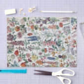  Franse Adolphe Millot Flowers Tissuepapier (Craft)