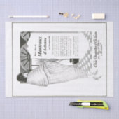 Franse advertentie Decoupage Fancy Lady Vintage Tissuepapier (Craft)