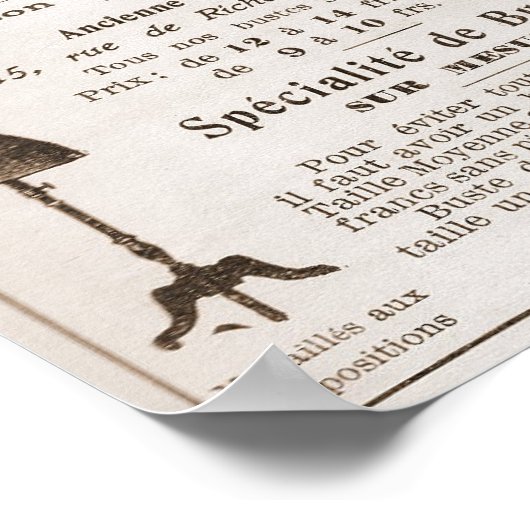  Franse advertentie vanaf 1910 Poster (Hoek)