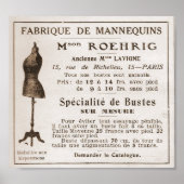  Franse advertentie vanaf 1910 Poster (Voorkant)