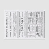 Franse advertenties Krantenties Pagina Mannen losk Tissuepapier (Voorkant)