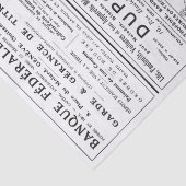 Franse advertenties Krantenties Pagina Mannen losk Tissuepapier (Detail)