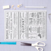 Franse advertenties Krantenties Pagina Mannen losk Tissuepapier (Craft)