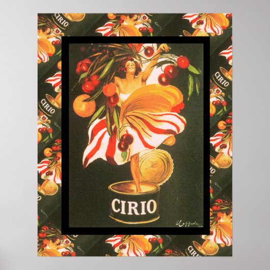 -Franse adverteren, Cirio-vruchten Poster (Voorkant)
