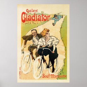 -Franse adverteren fietsen Poster