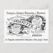  franse adverteren typografie briefkaart (Voorkant)