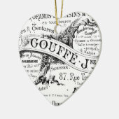  franse adverteren typografie keramisch ornament (Links)